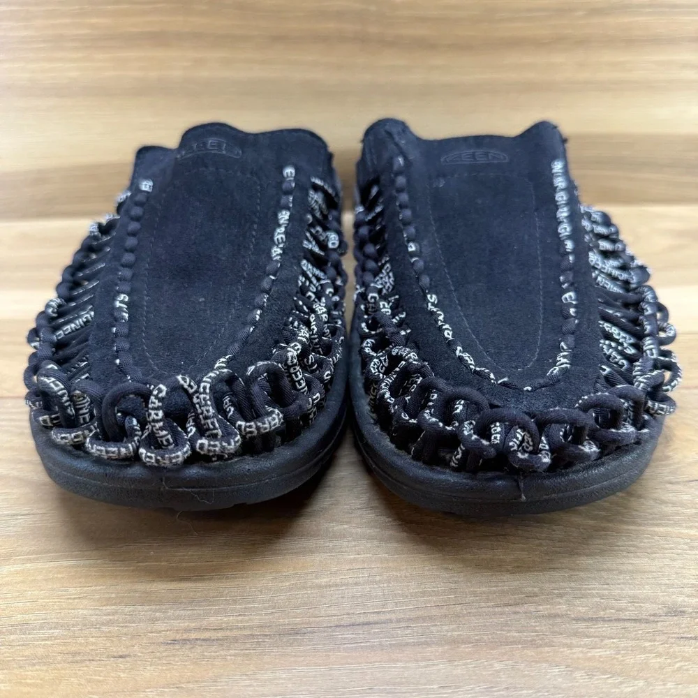 Keen Uneek Engineered Garments Mens Mules 10.5 Black White Slip On Sandals